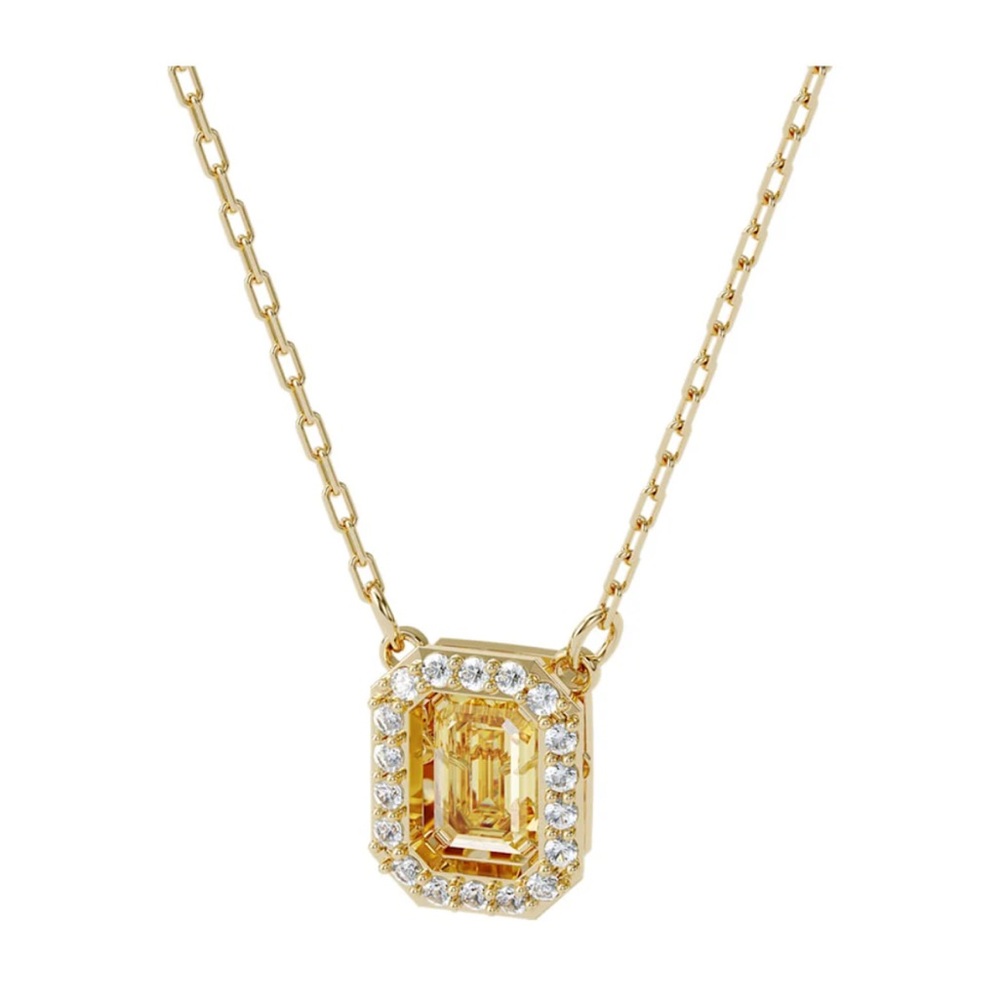 Swarovski Millenia Yellow Crystal Octagon Necklace